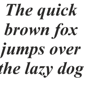 Букви Times New Roman
